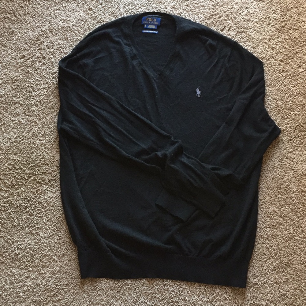 V neck Polo Sweater